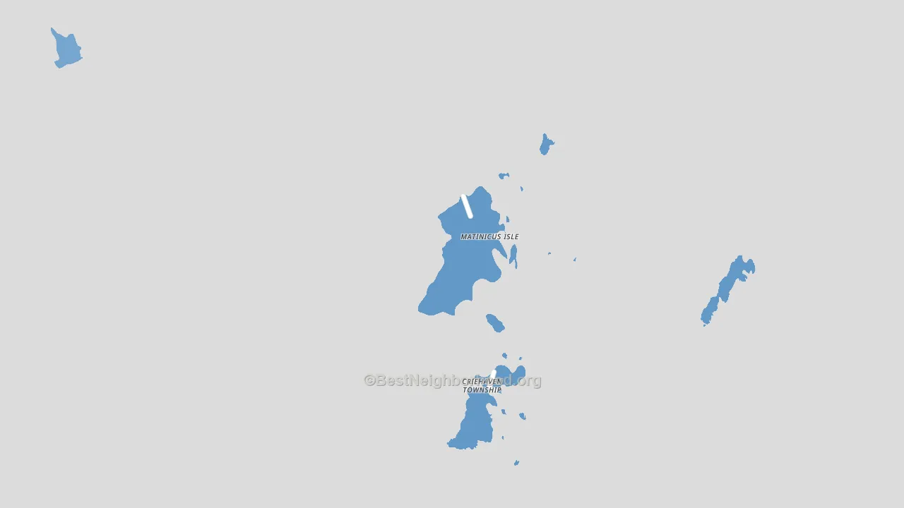 Matinicus, ME block-group political-lean map