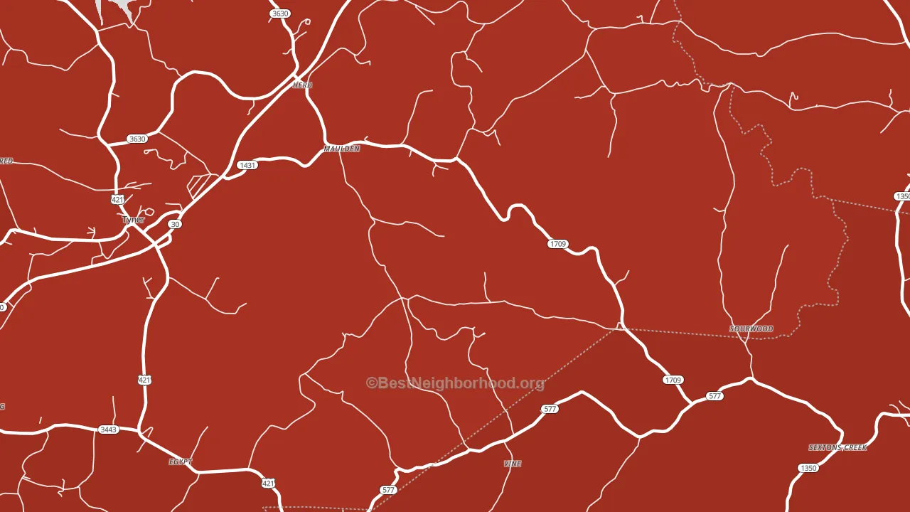 Maulden, KY block-group political-lean map