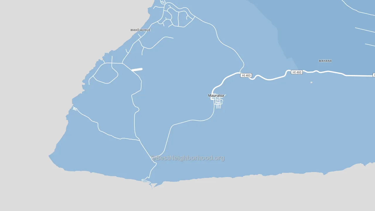 Mauna Loa, HI block-group political-lean map