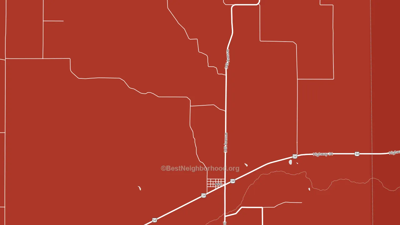 Max, NE block-group political-lean map