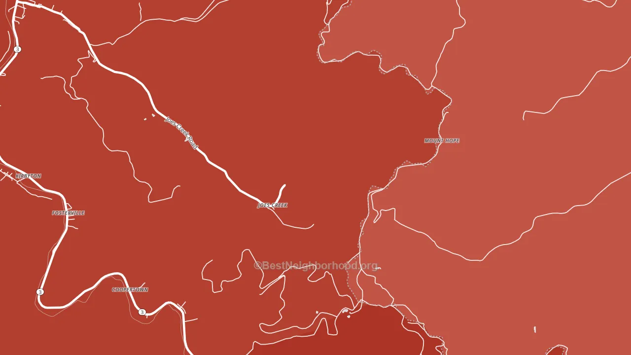 Maxine, WV block-group political-lean map