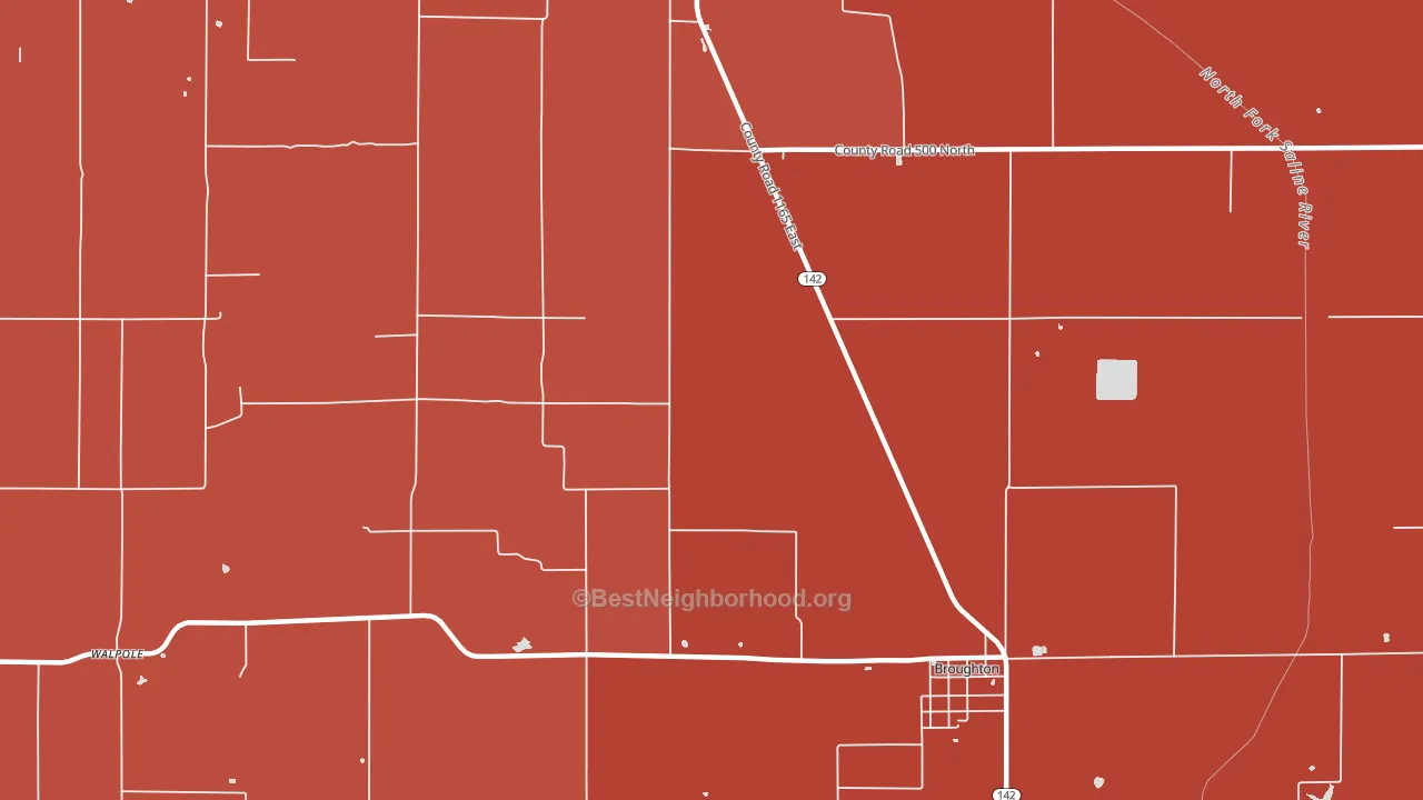Mayberry, IL block-group political-lean map