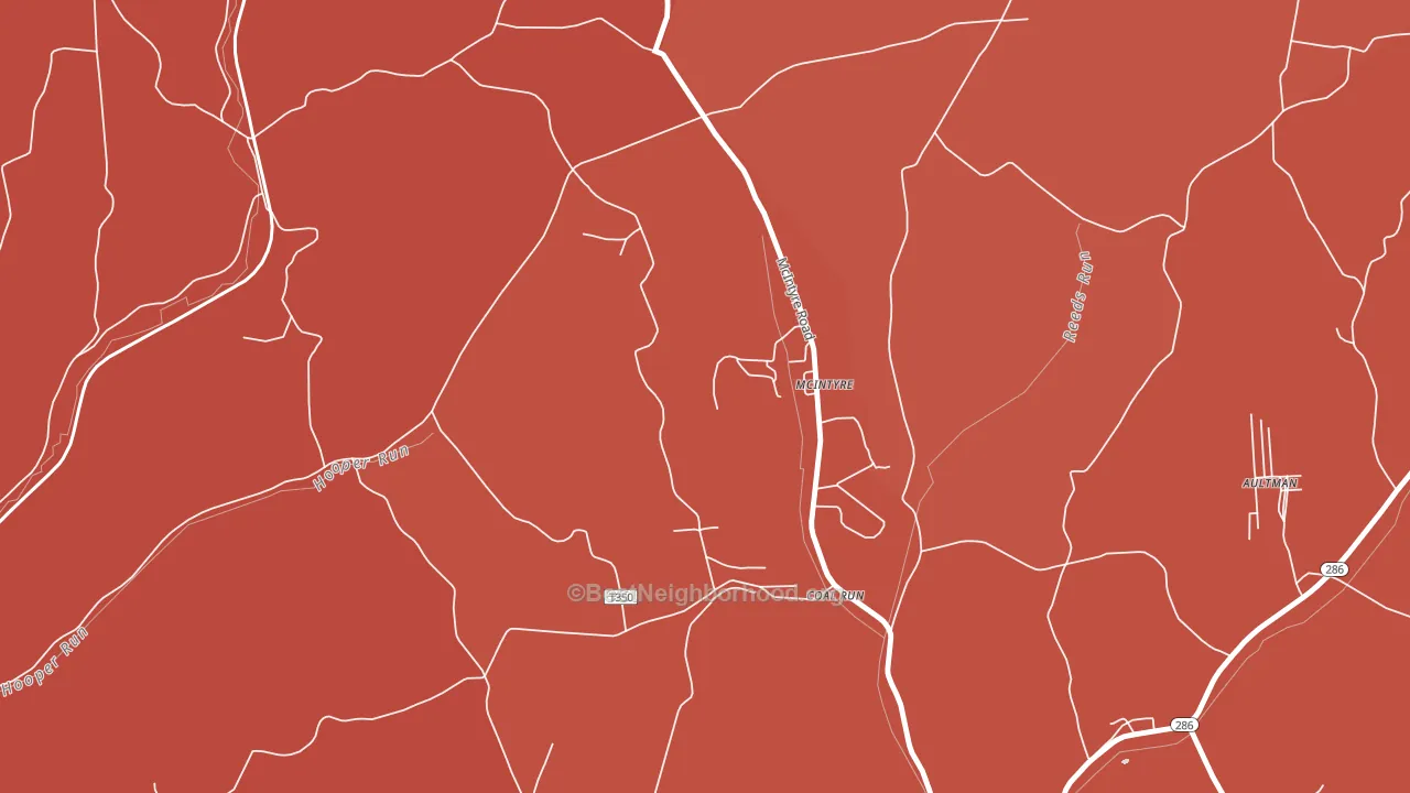 Mc Intyre, PA block-group political-lean map