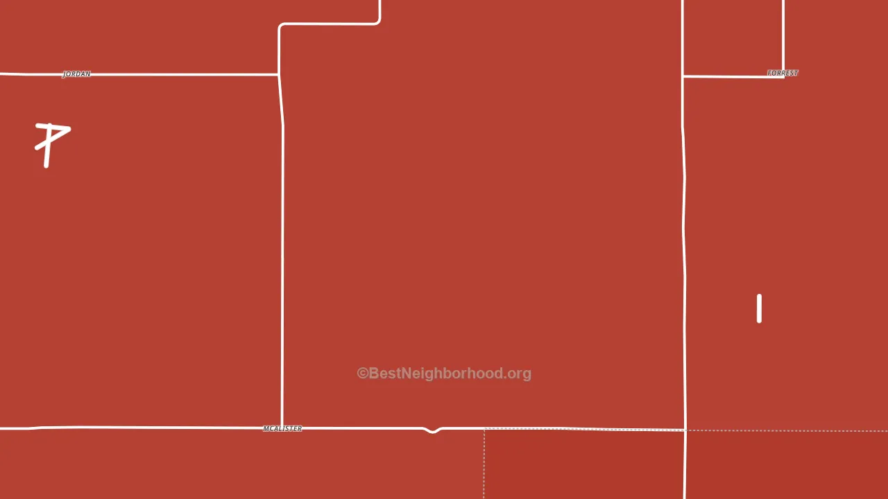 McAlister, NM block-group political-lean map