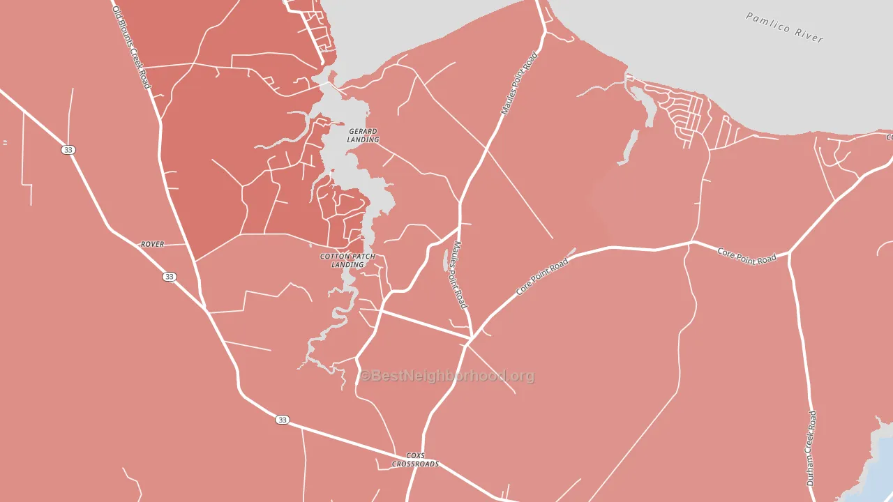 McConnell, NC block-group political-lean map