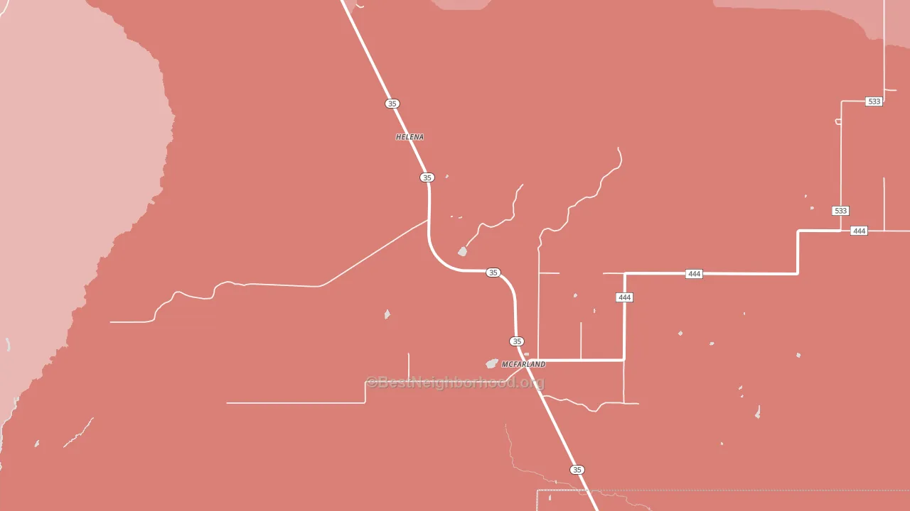 McFarland, MI block-group political-lean map