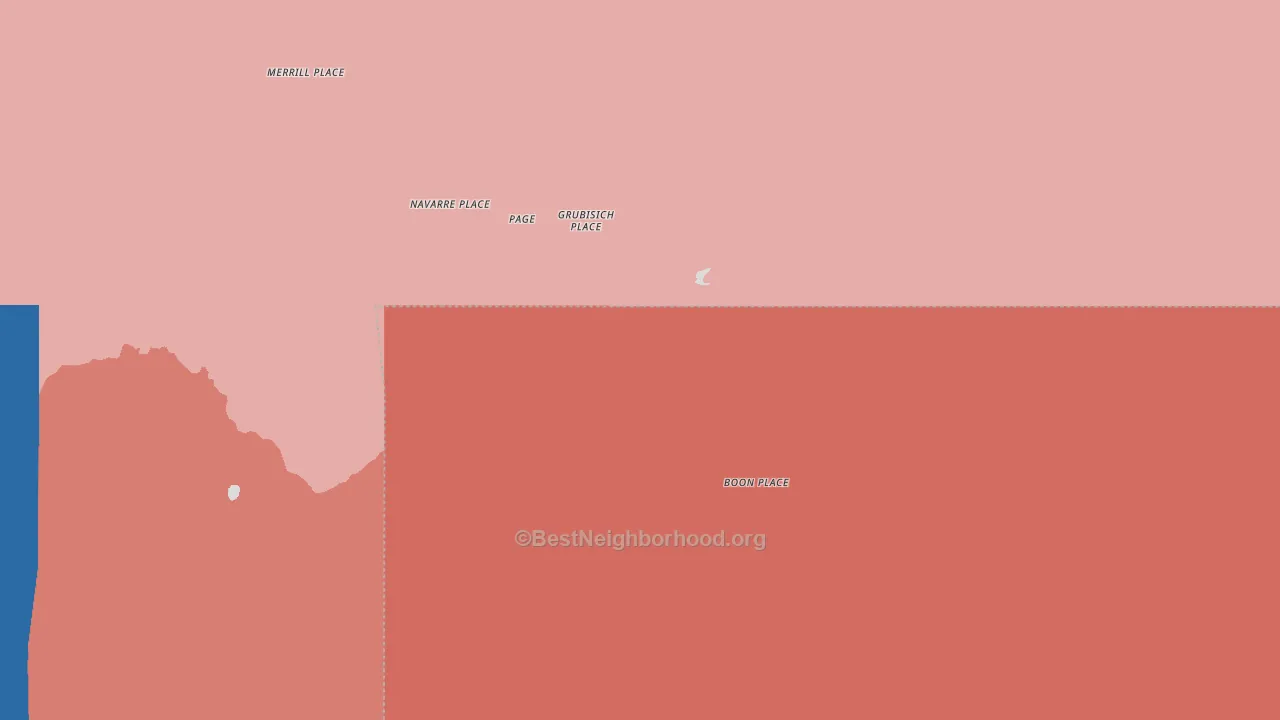 McGaffey, NM block-group political-lean map