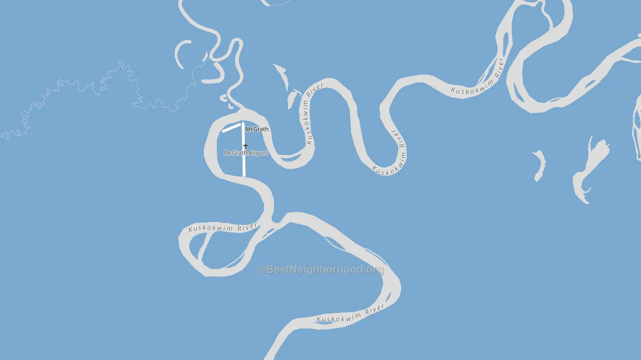 McGrath, AK block-group political-lean map