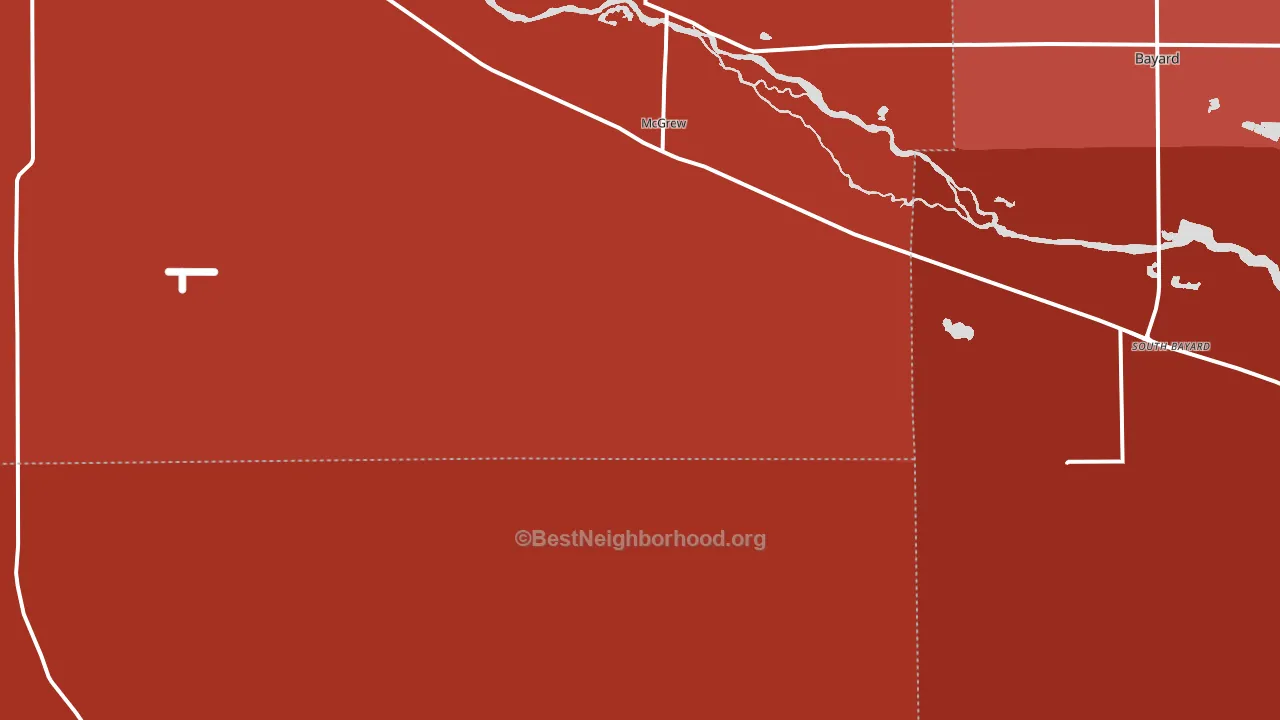 Mcgrew, NE block-group political-lean map