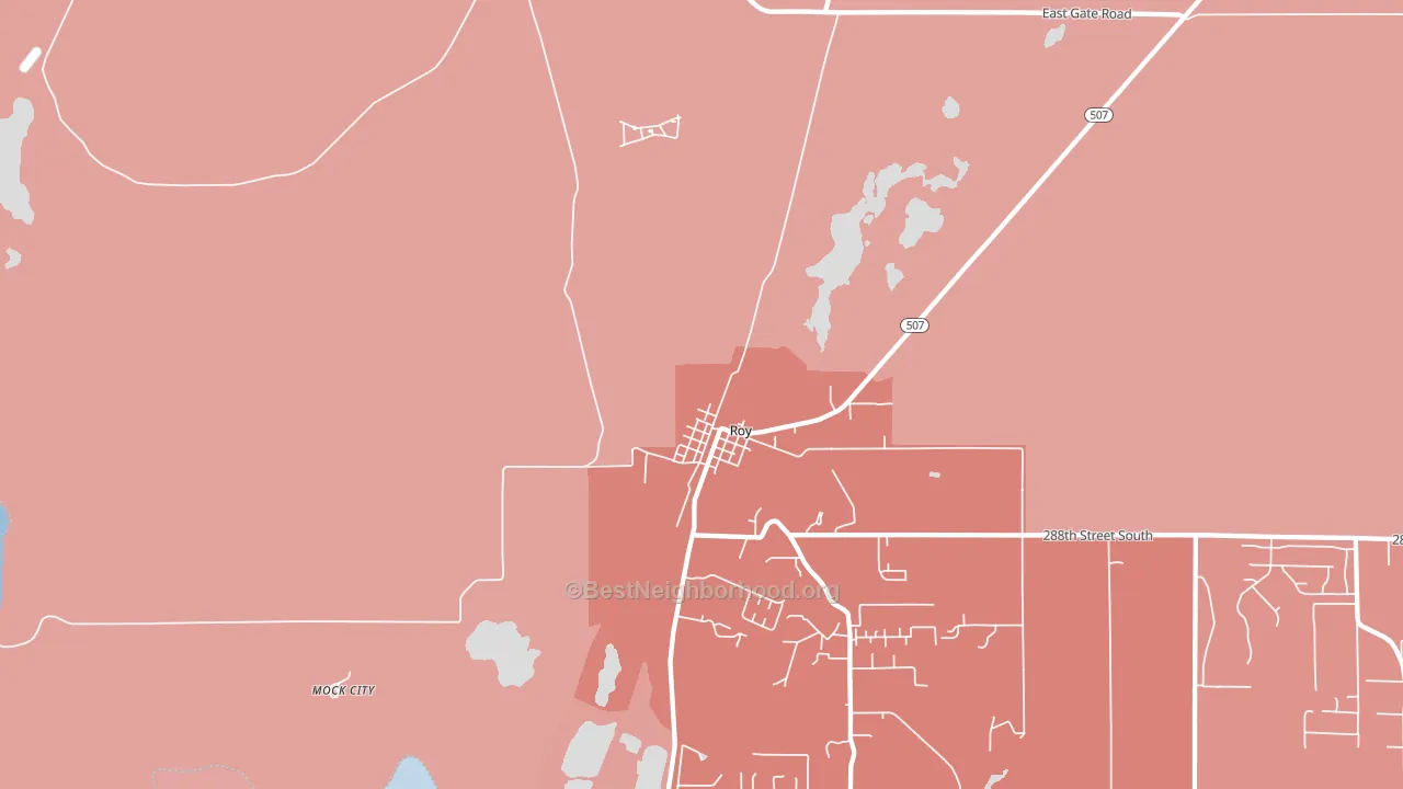Mckenna, WA block-group political-lean map