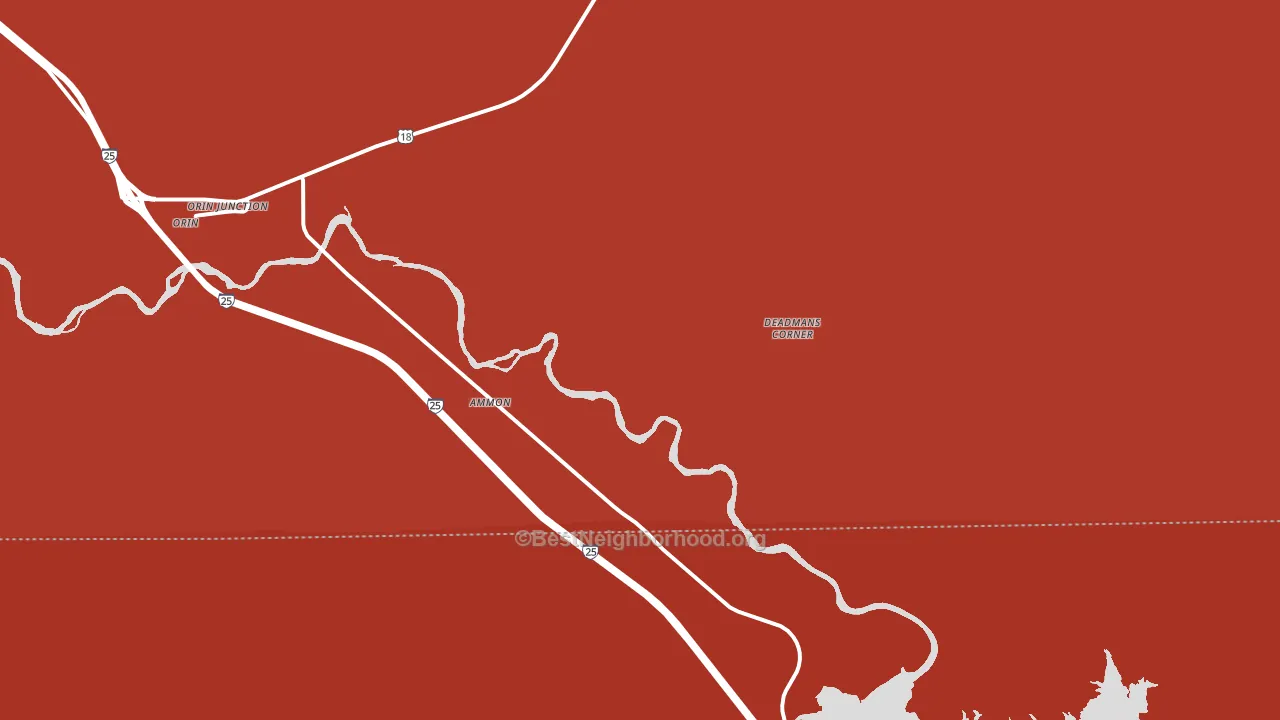 McKinley, WY block-group political-lean map