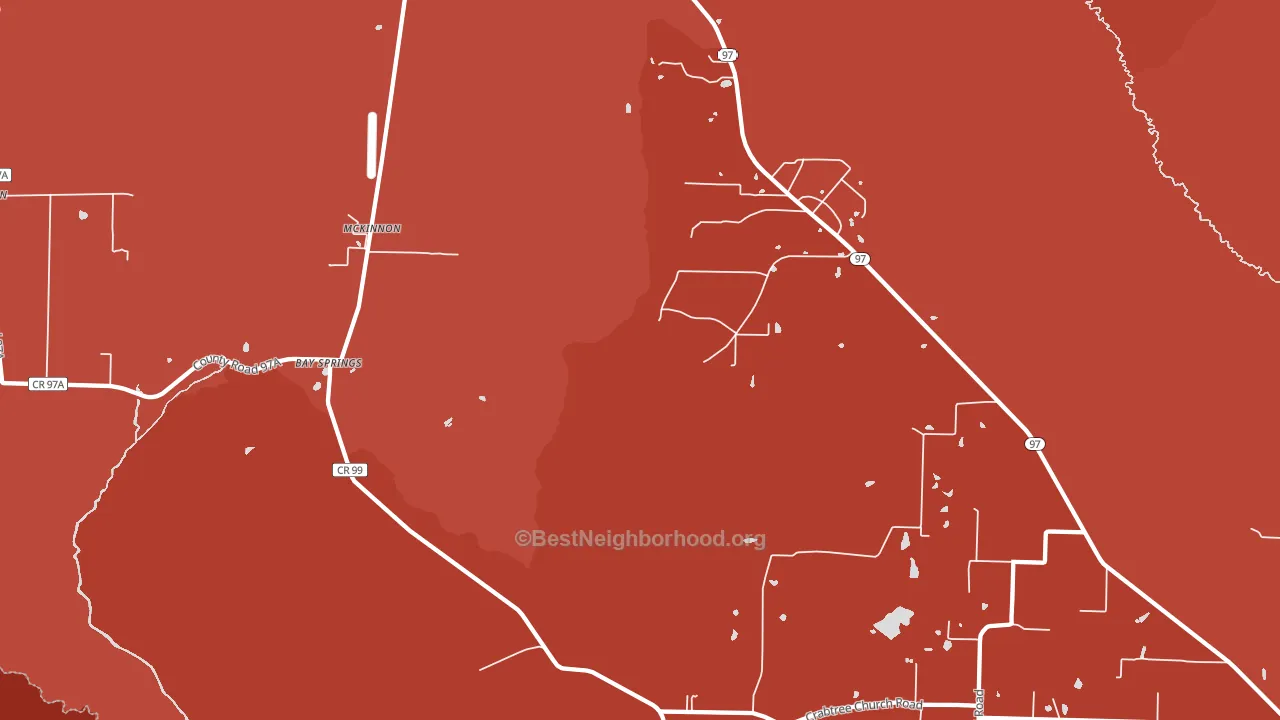 McKinnon, FL block-group political-lean map