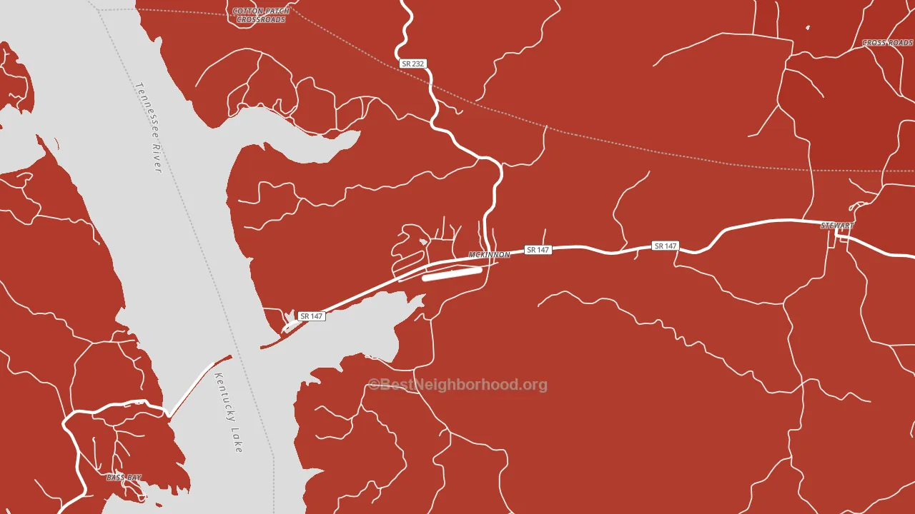 McKinnon, TN block-group political-lean map