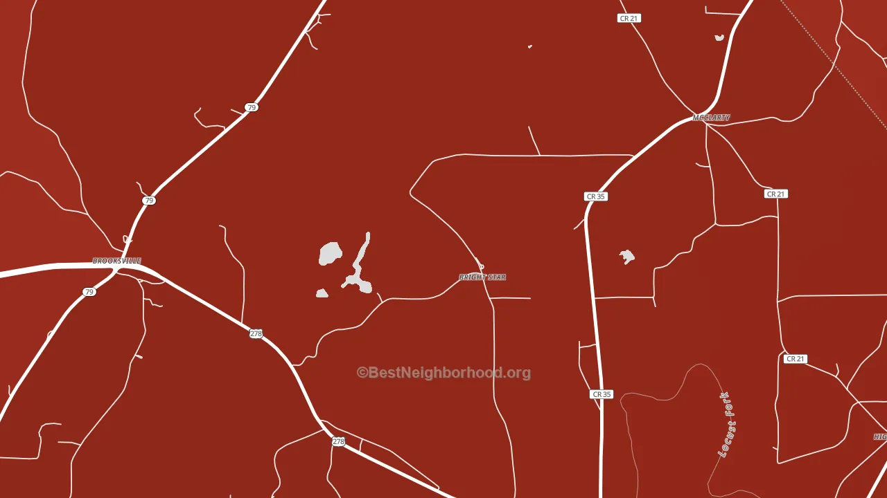 McLarty, AL block-group political-lean map