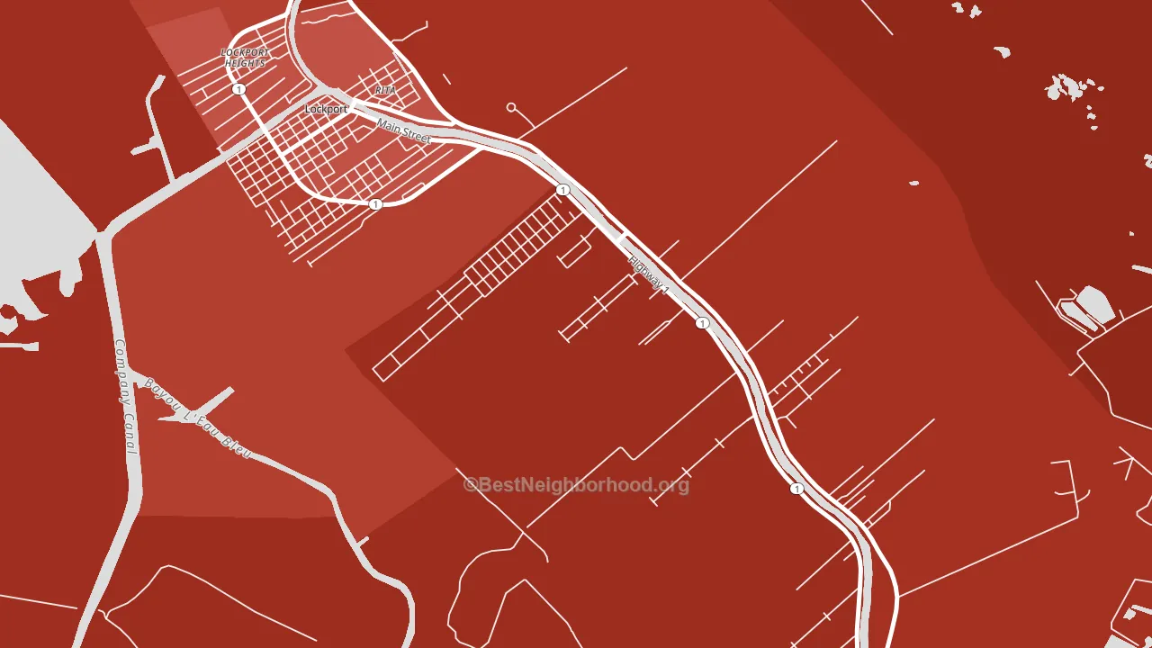 McLeod, LA block-group political-lean map