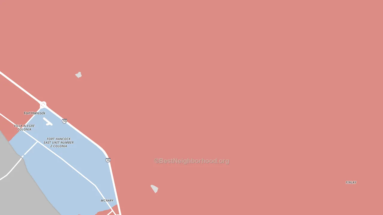 McNary, TX block-group political-lean map