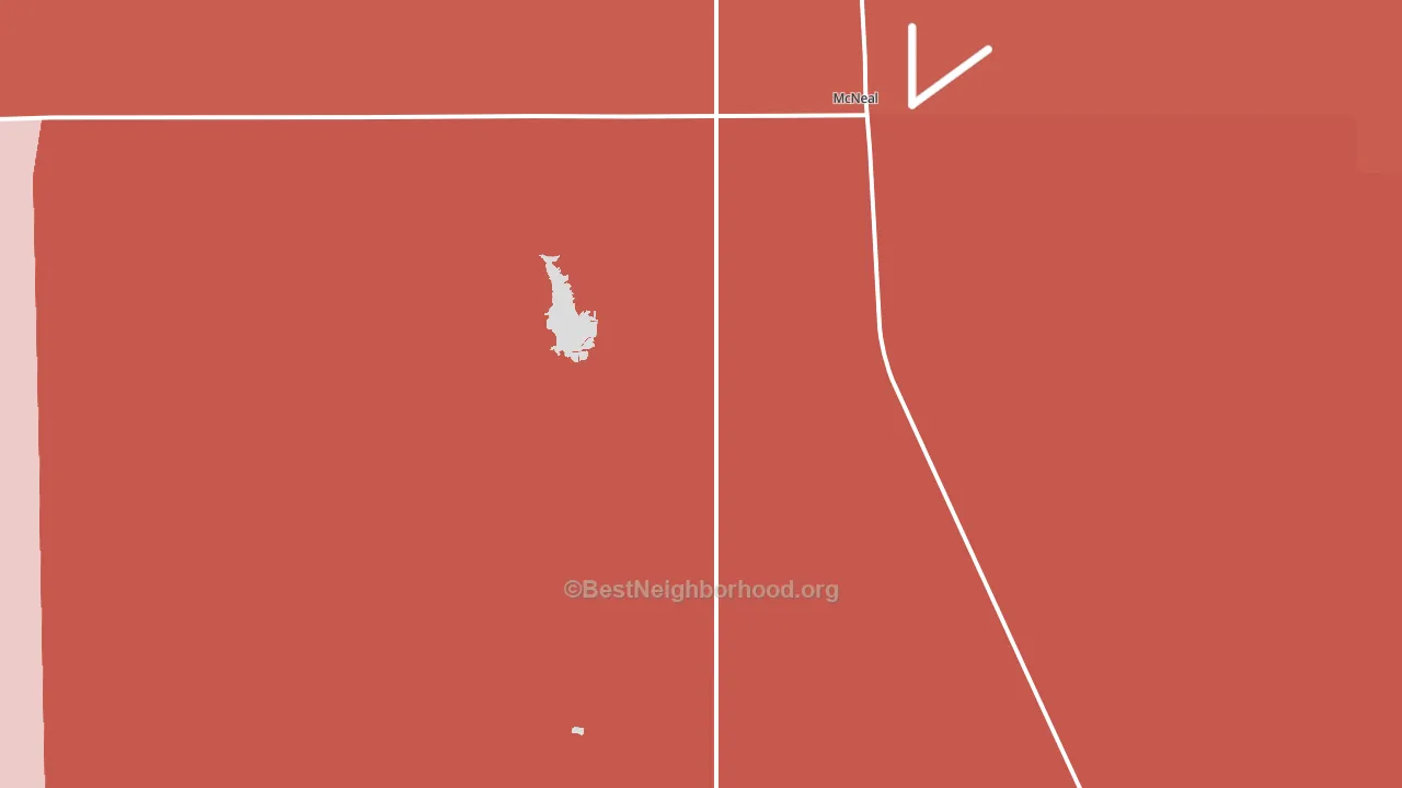McNeal, AZ block-group political-lean map