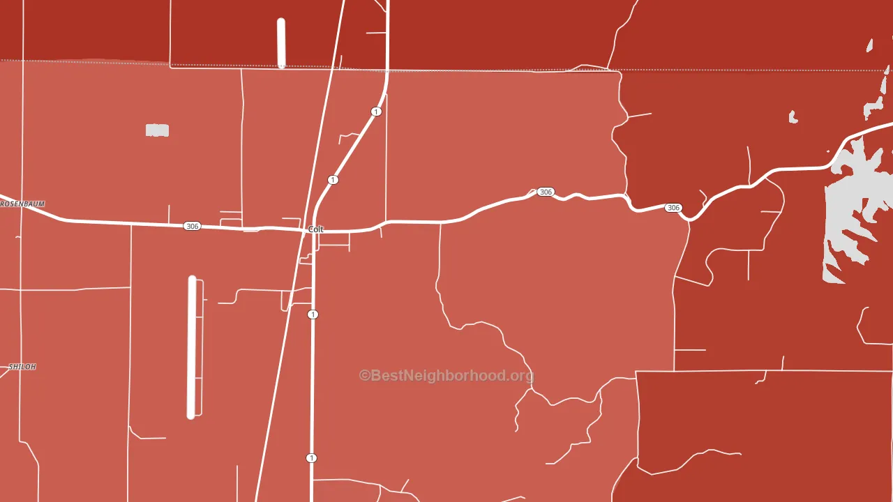 Meadow Cliff, AR block-group political-lean map