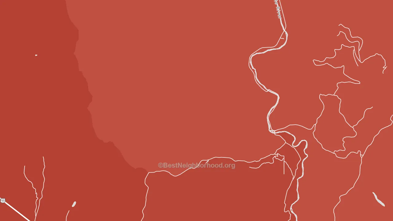 Meadow Creek, ID block-group political-lean map