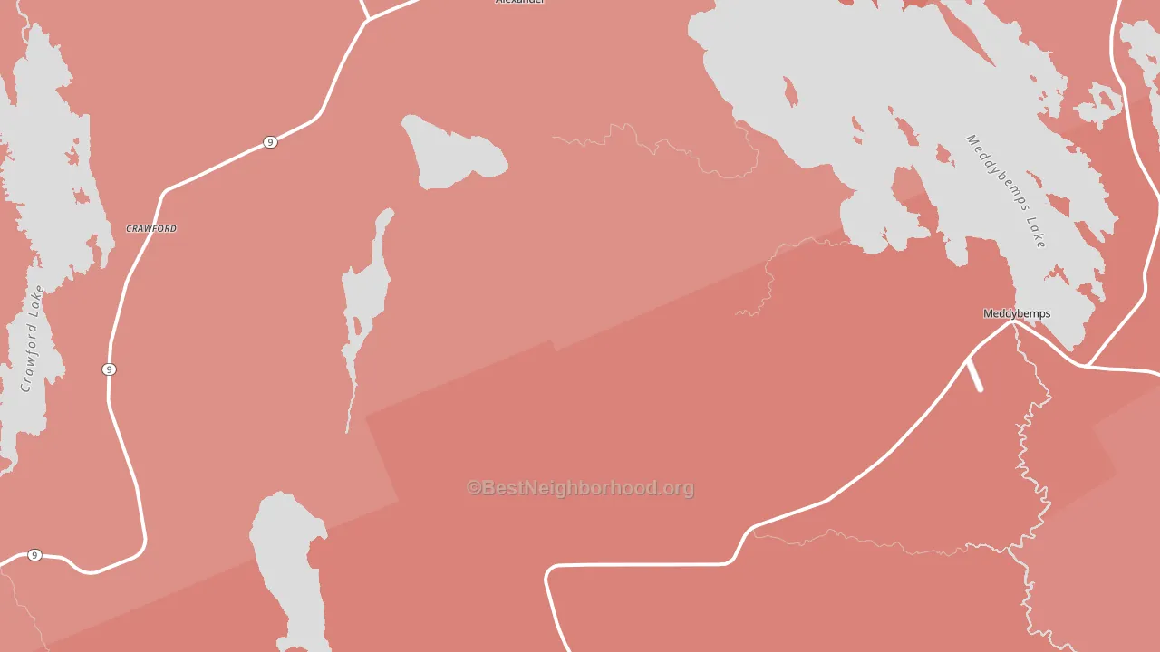 Meddybemps, ME block-group political-lean map