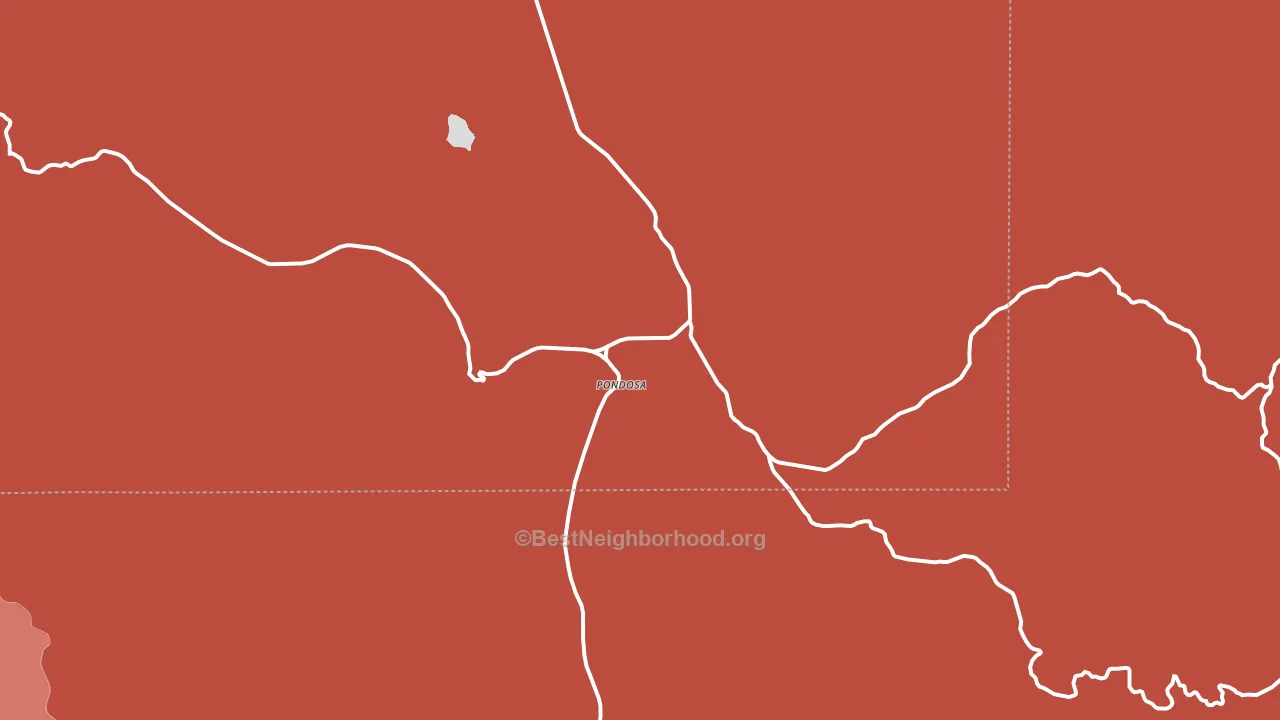 Medical Springs, OR block-group political-lean map