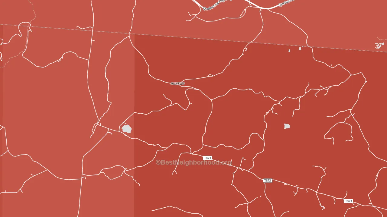 Medix Run, PA block-group political-lean map