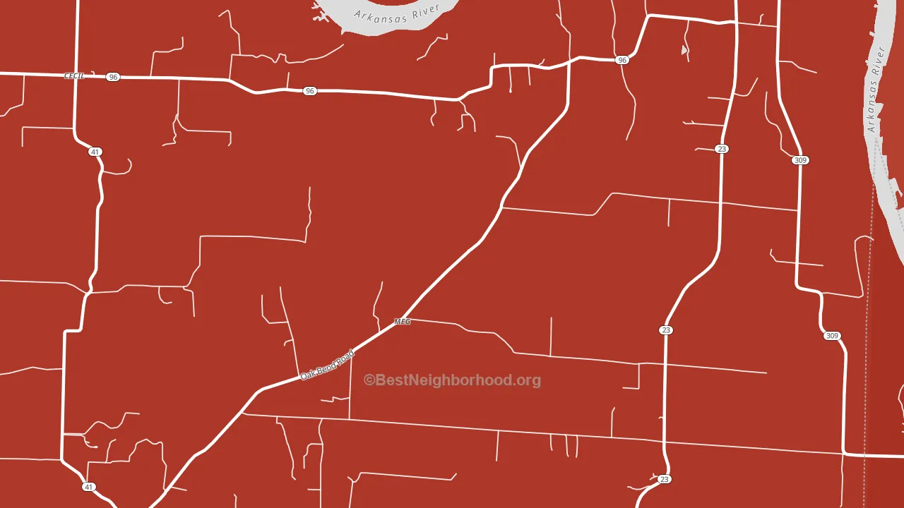 Meg, AR block-group political-lean map