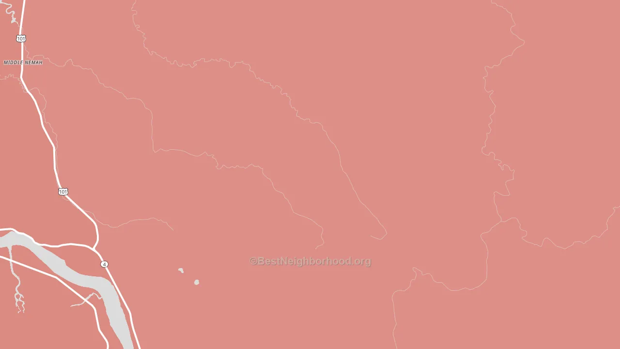 Menlo, WA block-group political-lean map