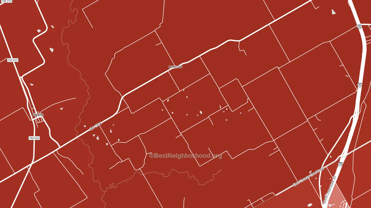 Menlow, TX block-group political-lean map