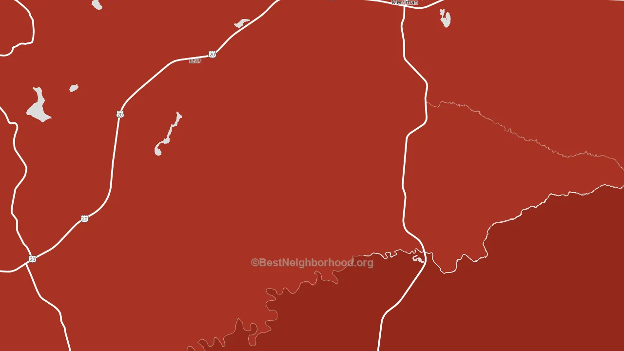 Merriman, NE block-group political-lean map
