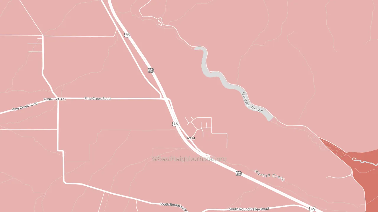 Mesa, CA block-group political-lean map