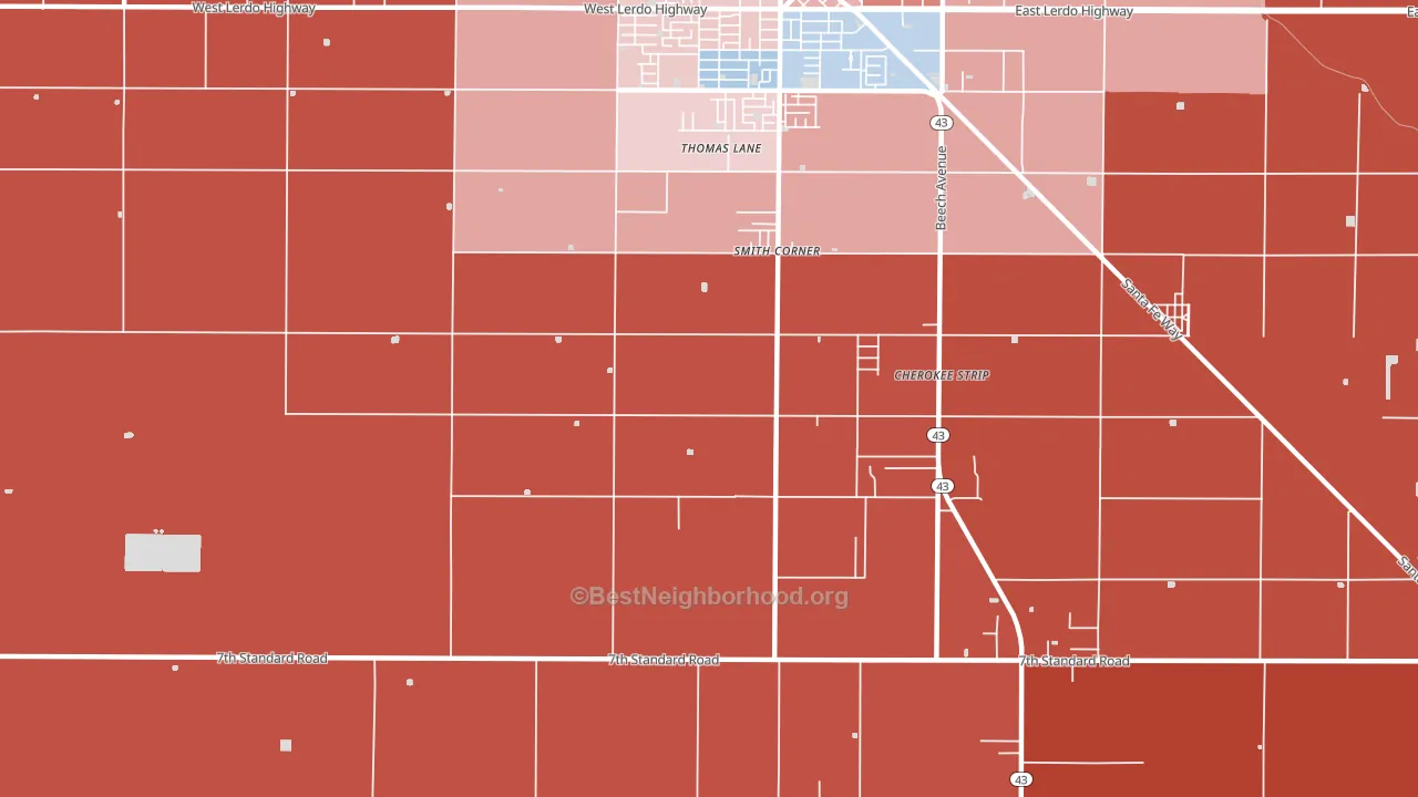 Mexican Colony, CA block-group political-lean map