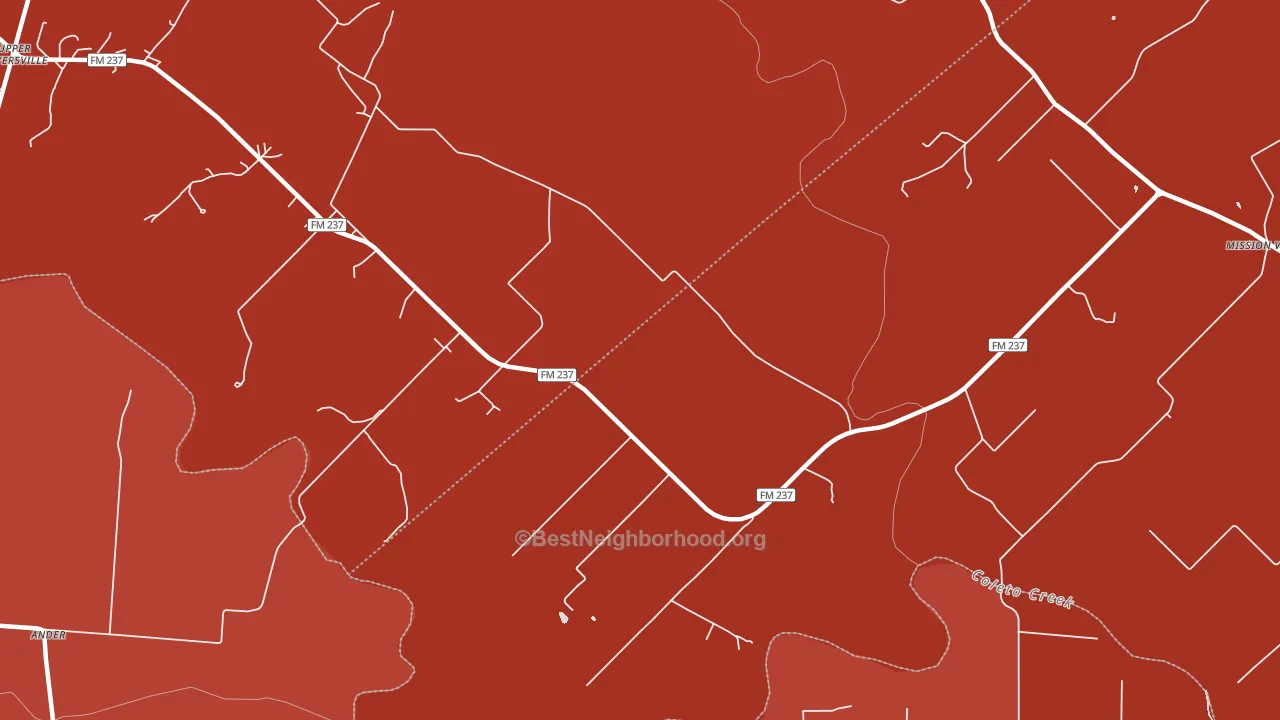 Meyersville, TX block-group political-lean map