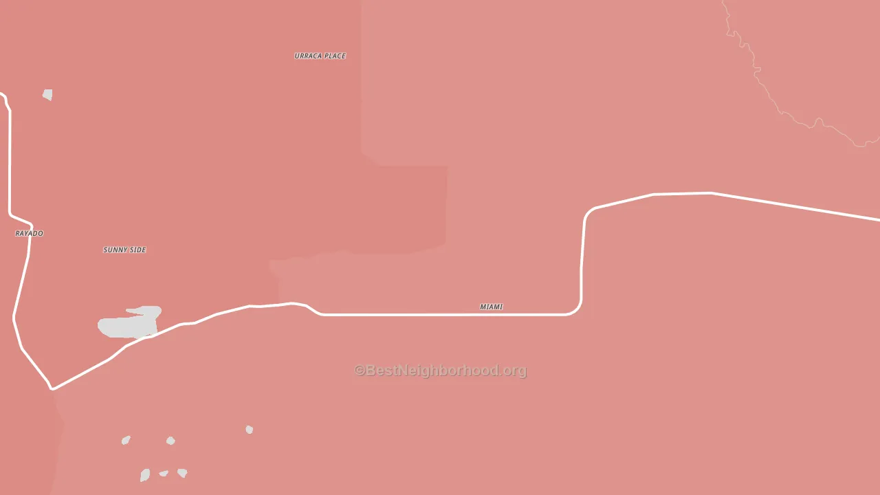 Miami, NM block-group political-lean map