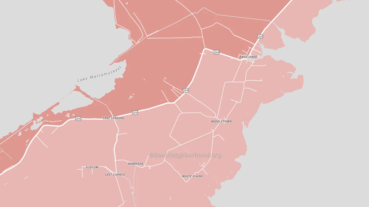 Middletown, NC block-group political-lean map