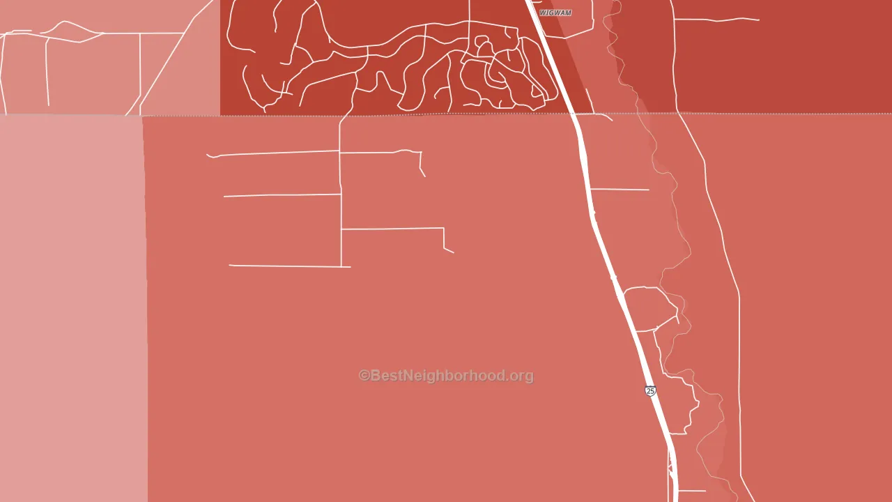 Midway, CO block-group political-lean map