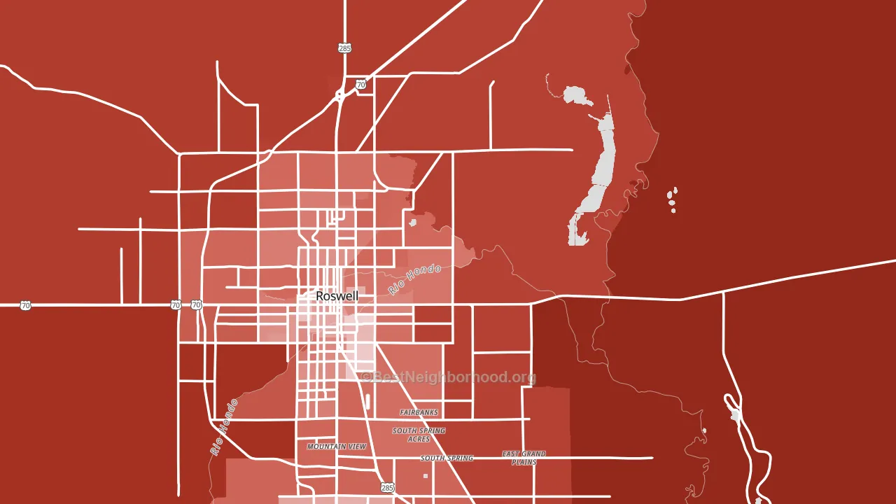Midway, NM block-group political-lean map