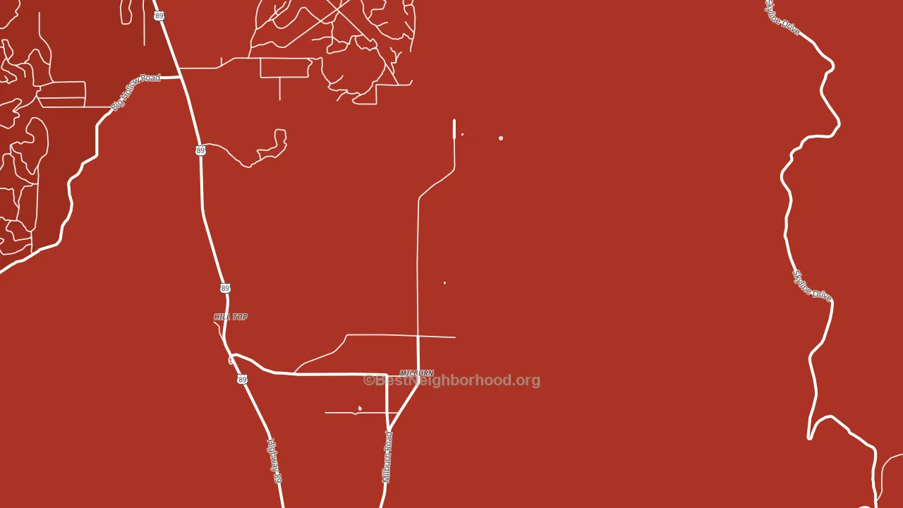 Milburn, UT block-group political-lean map