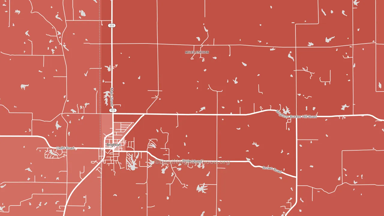 Miles Station, IL block-group political-lean map