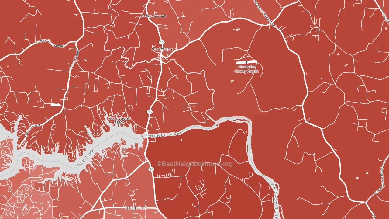 Millersville, NC block-group political-lean map