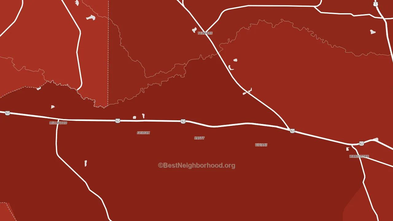 Millwood, GA block-group political-lean map