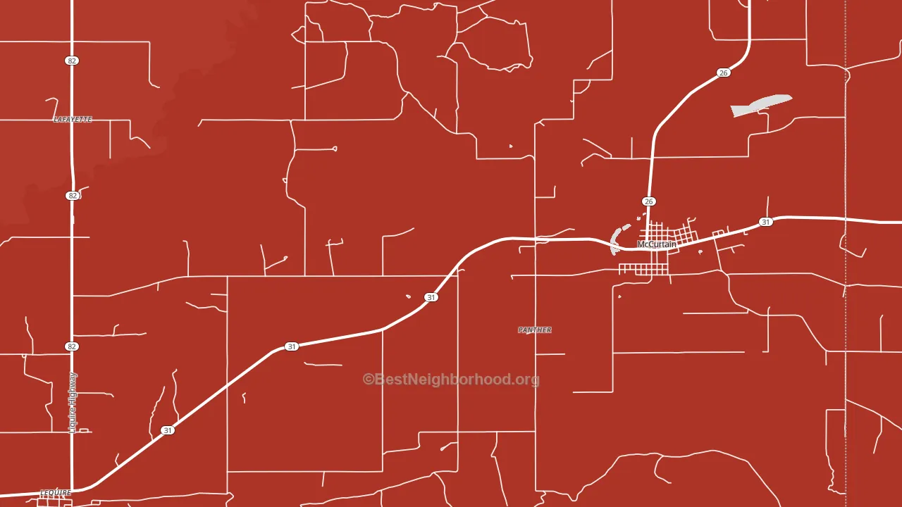 Milton, OK block-group political-lean map