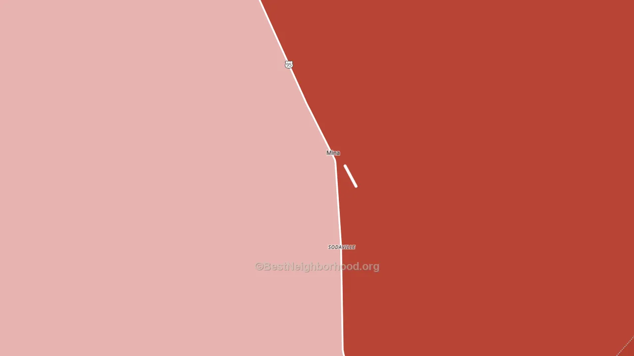 Mina, NV block-group political-lean map