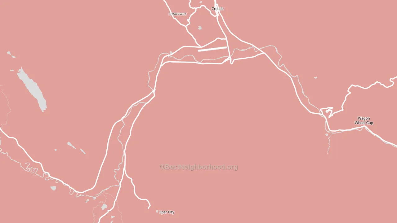 Mineral County, CO block-group political-lean map