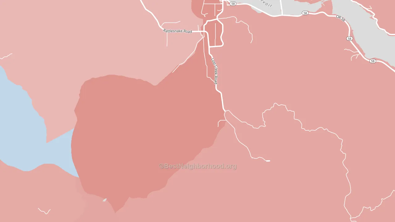 Minnow, OR block-group political-lean map