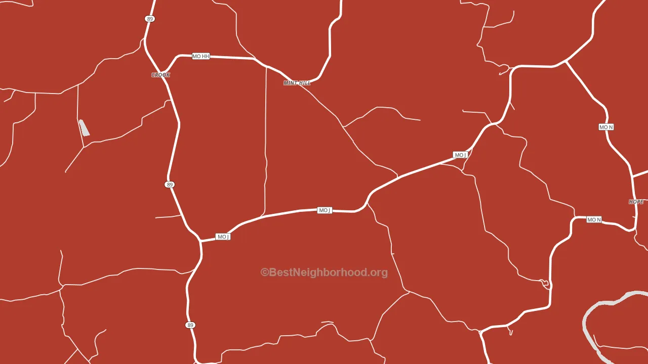Mint Hill, MO block-group political-lean map