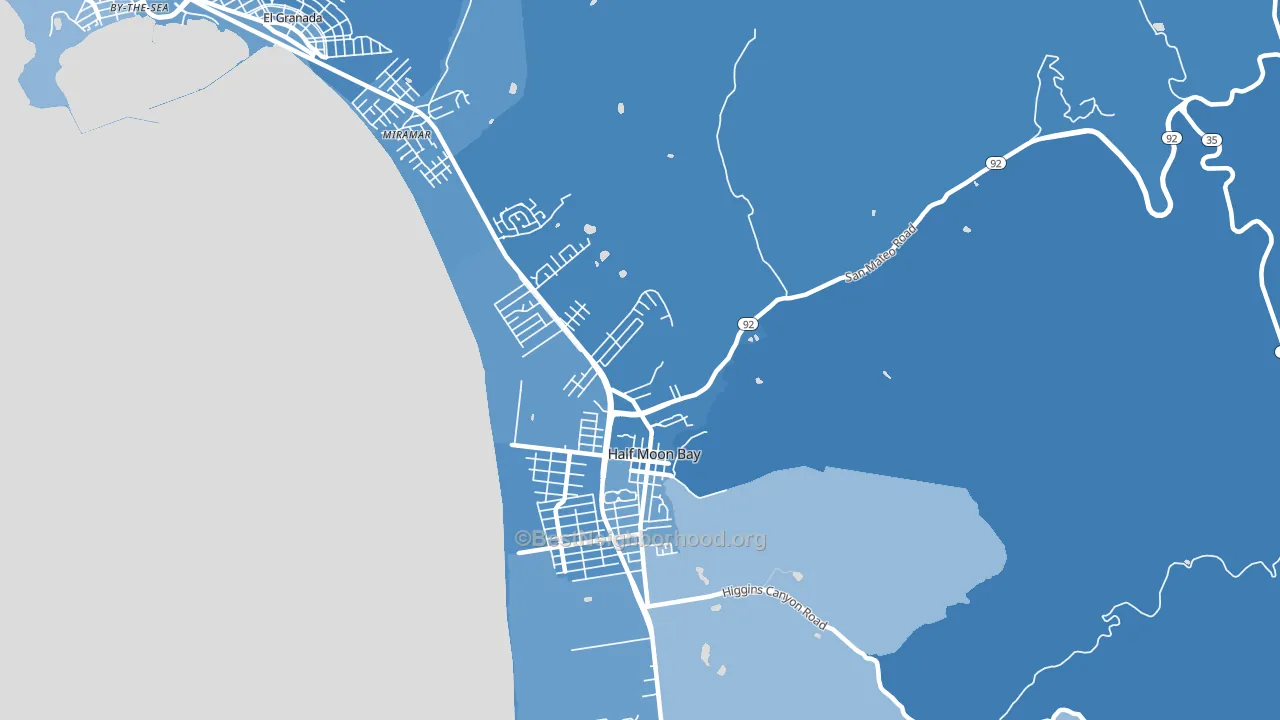 Miramar, CA block-group political-lean map