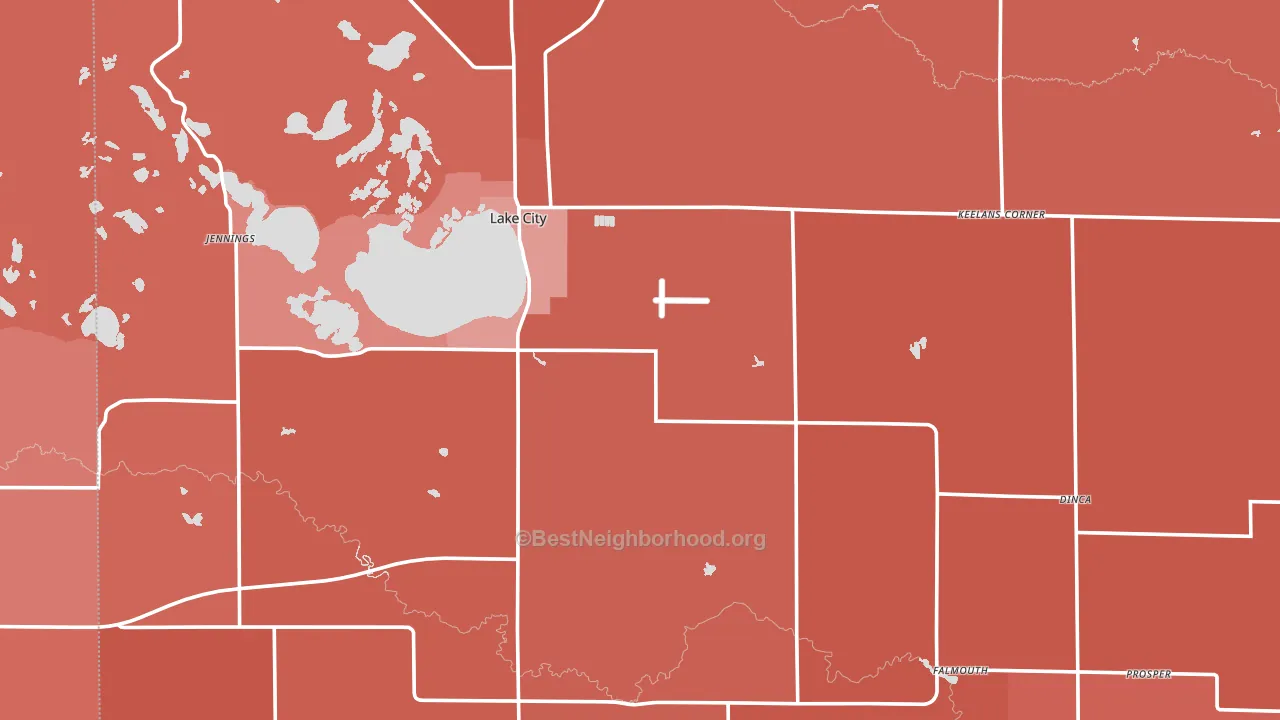 Missaukee County, MI block-group political-lean map