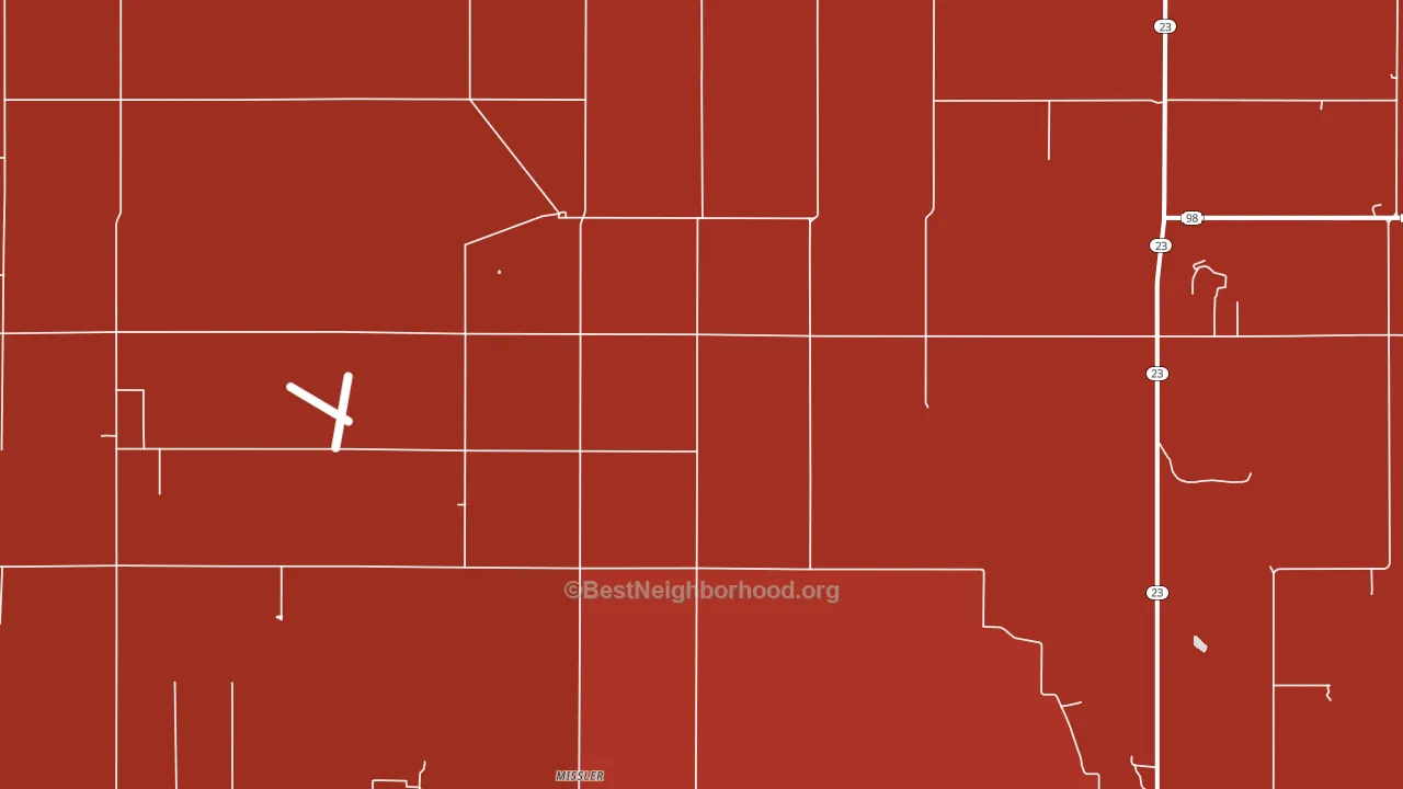 Missler, KS block-group political-lean map