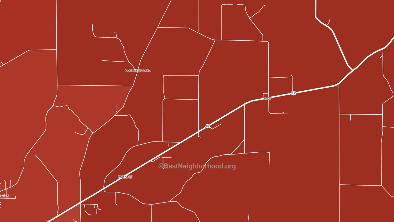Mist, AR block-group political-lean map